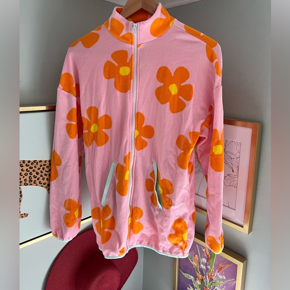 BP floral fleece zip up.